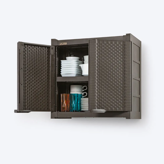 Armario Gabinete Doble Apariencia Rattan - RIMAX