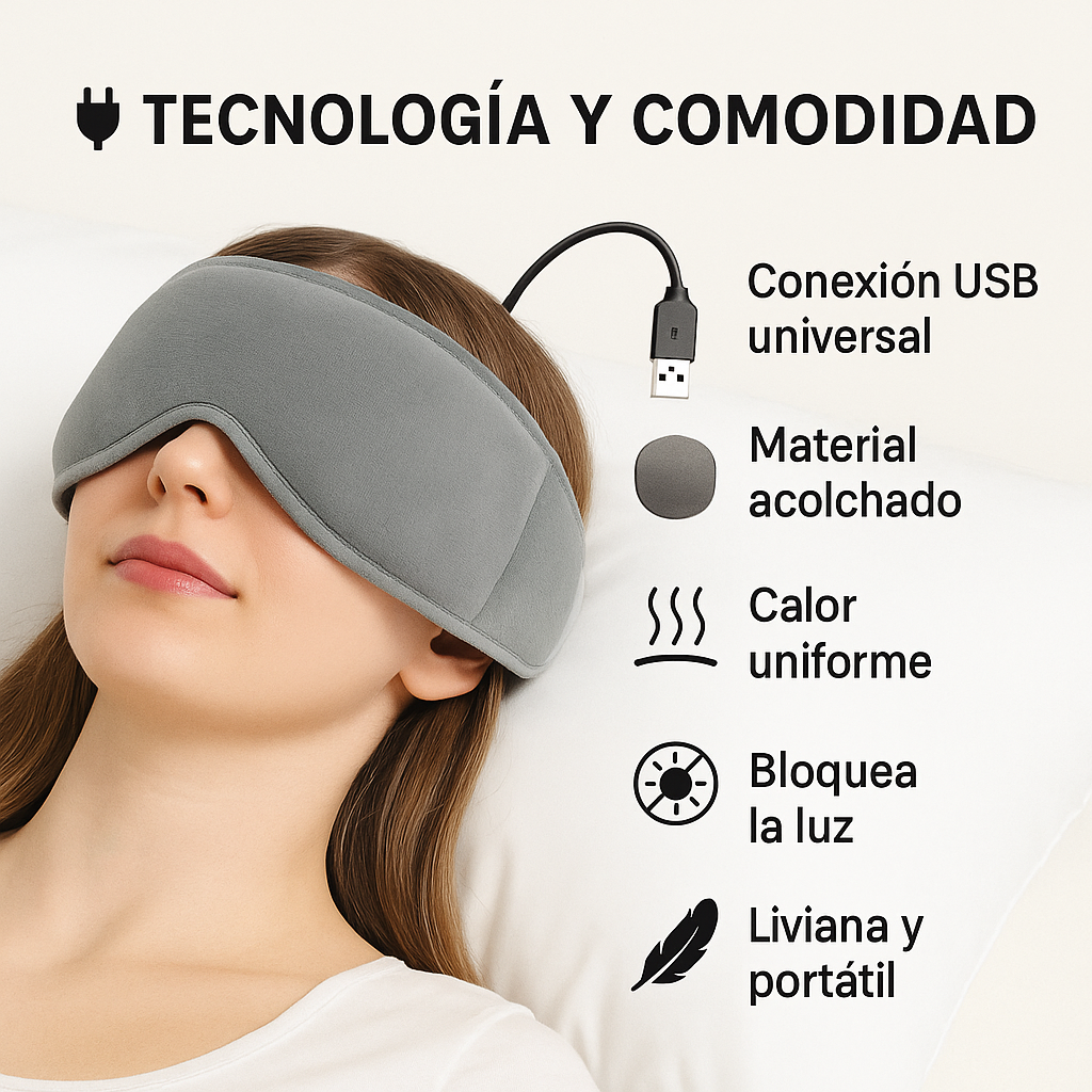 Alivio inmediato para tus ojos y tu mente - MASCARA TERMICA