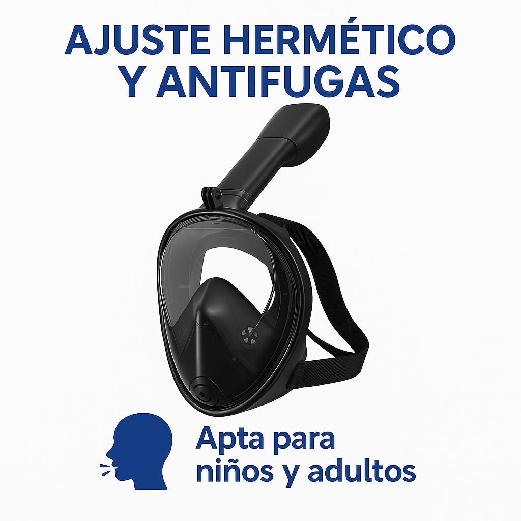 Mira el Mar como Nunca Antes – Visión 180° Real - CARETA DE BUCEO