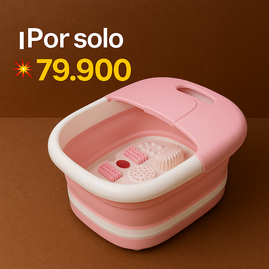 Masaje, calor y confort en un solo producto - Tina Masajeadora Eléctrica Plegable