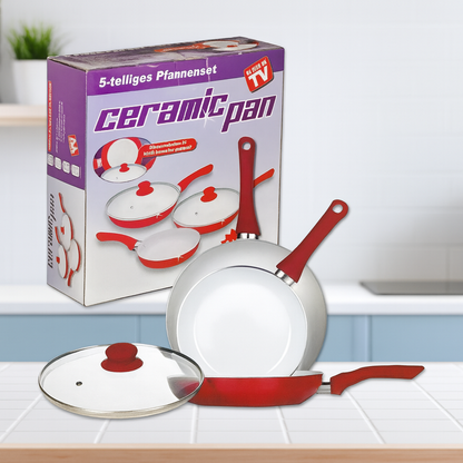 Set de Sartenes Antiadherente de Cerámica (5 piezas)