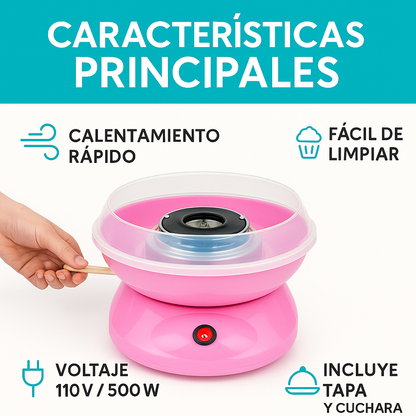 Haz algodones de azúcar en minutos y sorprende a todos - MAQUINA ALGODON DE AZUCAR.