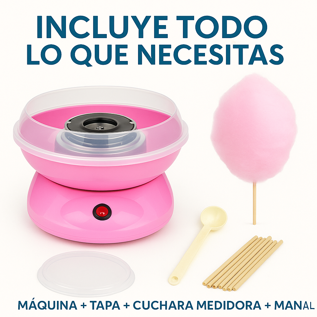 Haz algodones de azúcar en minutos y sorprende a todos - MAQUINA ALGODON DE AZUCAR.