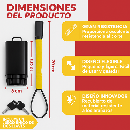 Cinturón Bloqueador Antirrobo para Automóviles