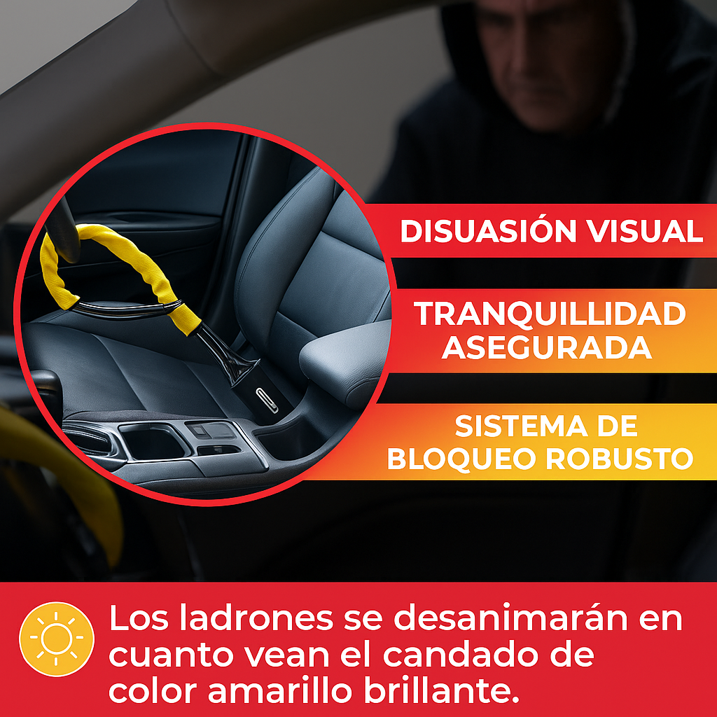 Cinturón Bloqueador Antirrobo para Automóviles