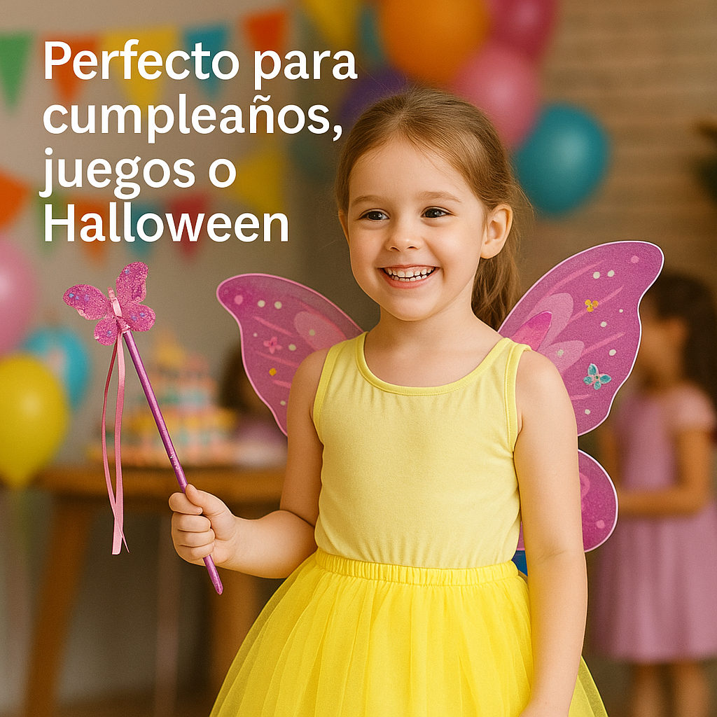 El disfraz que hace sentir a tu niña como un hada de verdad. - ALAS DE MARIPOSA