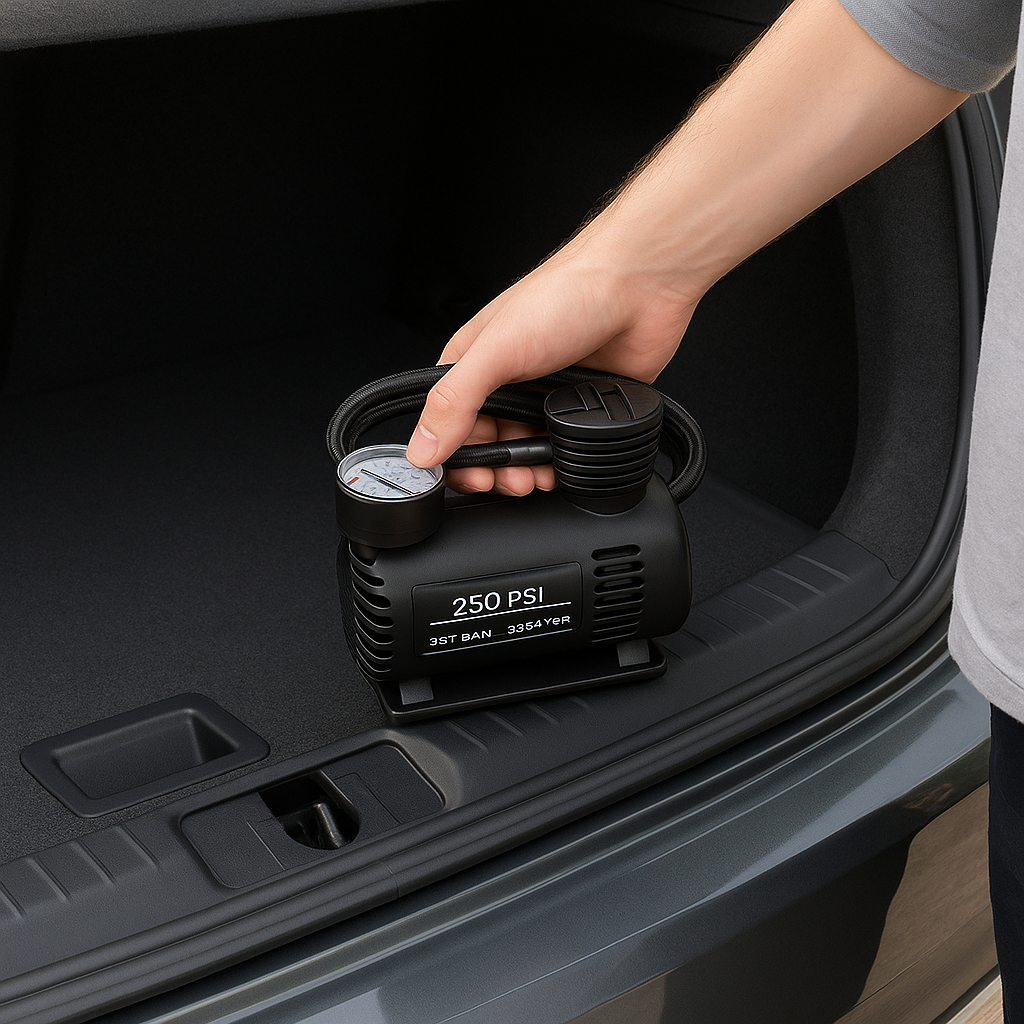 Mini Compresor Portátil 12V 300 PSI – Infla Llantas y Más en Minutos