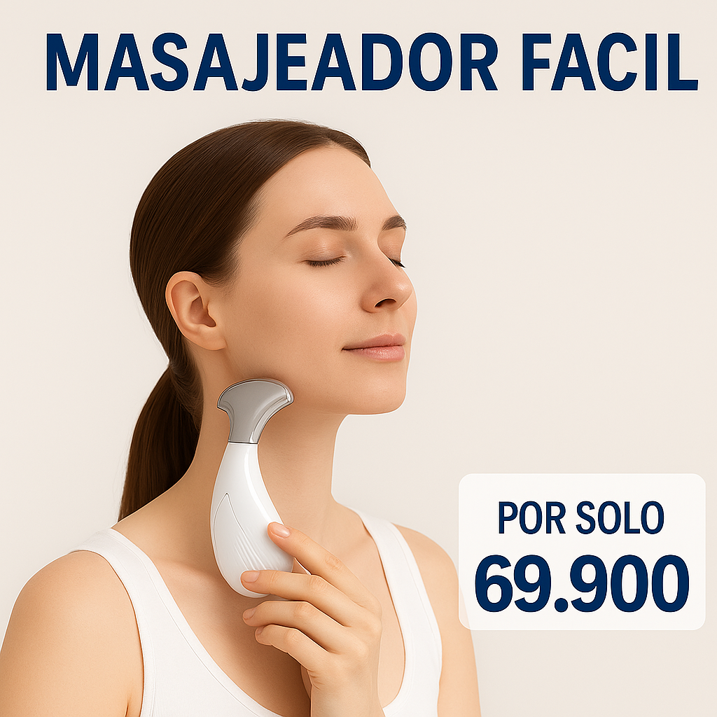 El secreto para una piel firme y sin papada - MASAJEADOR FACIAL