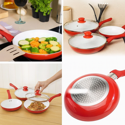 Set de Sartenes Antiadherente de Cerámica (5 piezas)