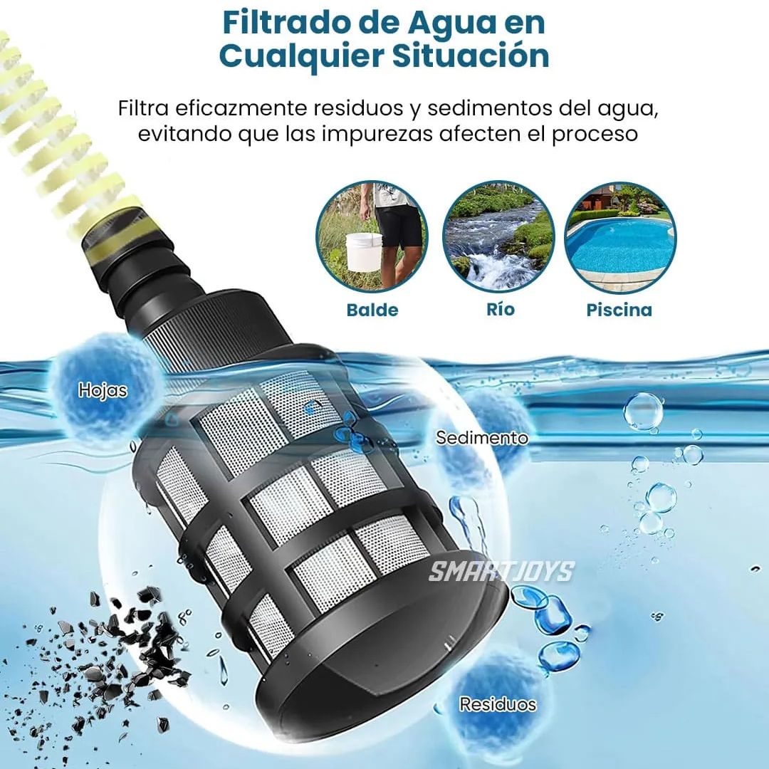 Hidrolavadora Portátil Inalámbrica 48V 2 Baterías – Boquilla 6 en 1 Incorporada